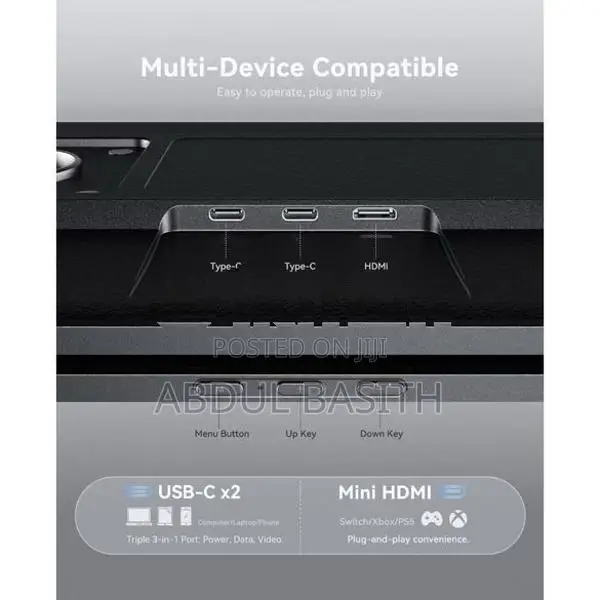 ZSCMALL 【Local Stok ada】15.6" Laptop Screen Extender, 2k Monitor
