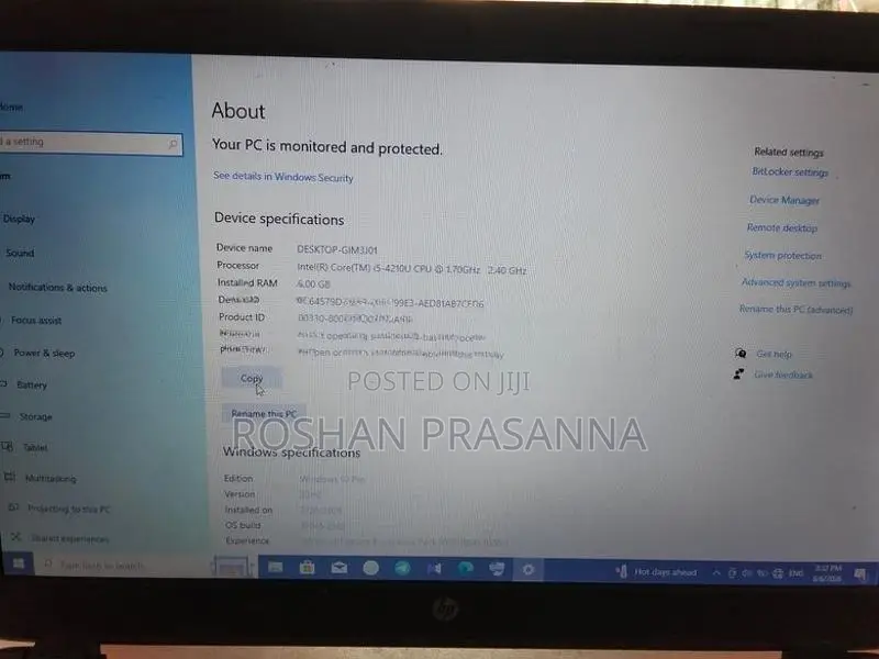 HP Core I5 4th Gen Laptop
