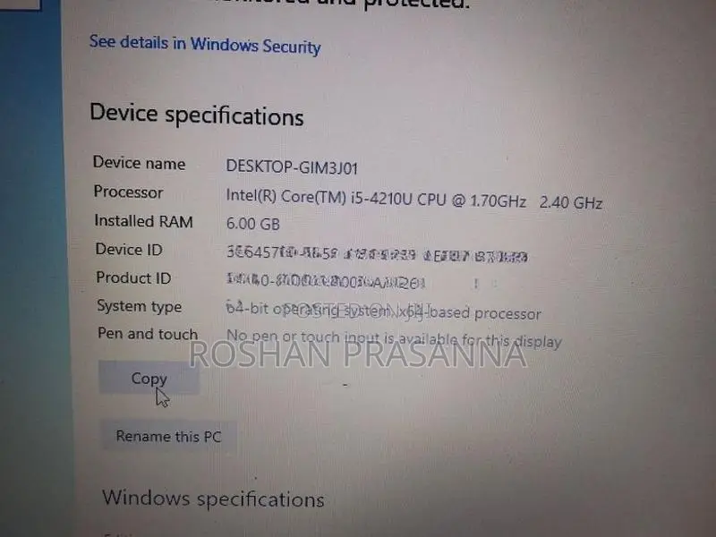 HP Core I5 4th Gen Laptop