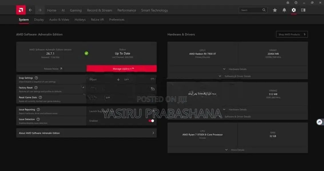 Ryzen 7 9700X | Radeon RX 7900XT Gaming PC
