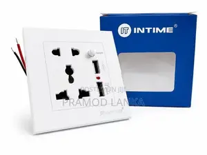 INTIME Multi Socket with 12V USB Outlet