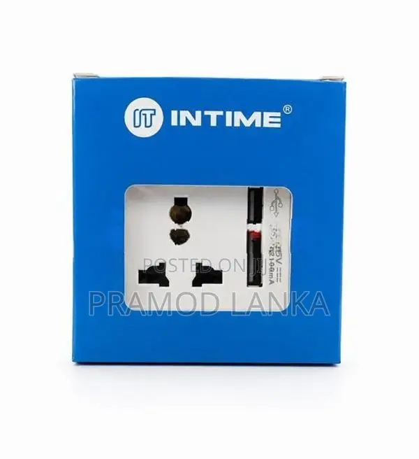INTIME Multi Socket with 12V USB Outlet