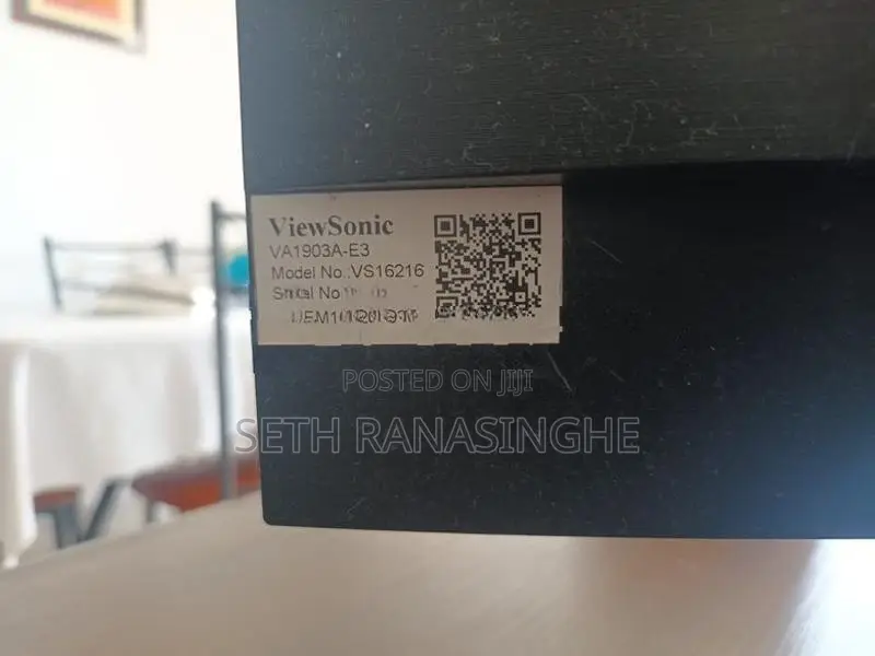 20" LED ViewSonic Monitor