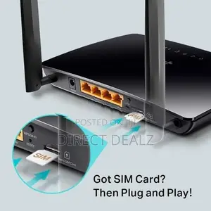TP-Link Archer MR202 AC750 Wireless Dual Band 4G LTE Router.