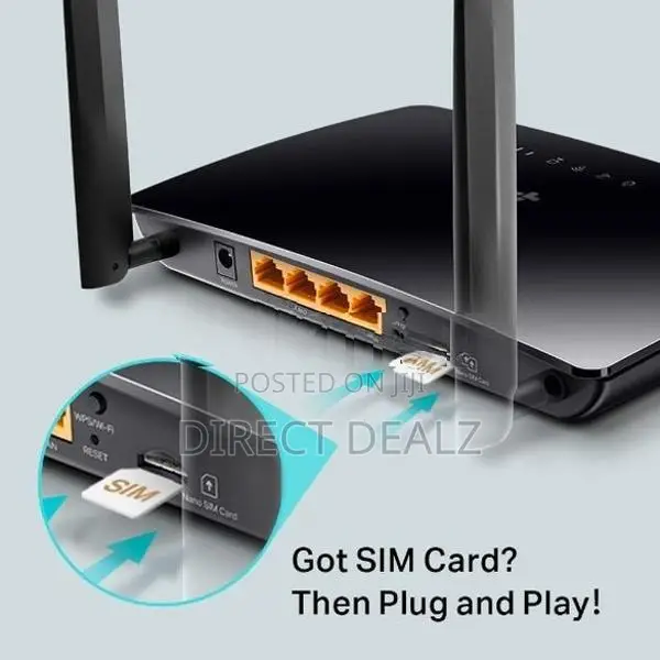 TP-Link Archer MR202 AC750 Wireless Dual Band 4G LTE Router.