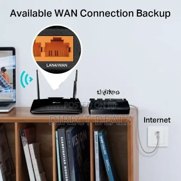 TP-Link Archer MR202 AC750 Wireless Dual Band 4G LTE Router.