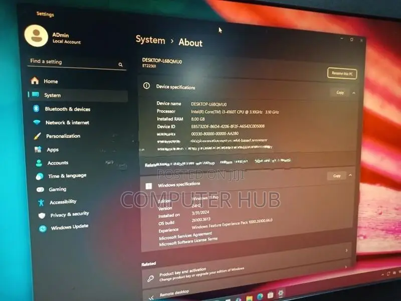ASUS All in One PC Core i3 4130T 500GB HDD 8GB RAM 2.9 GHz