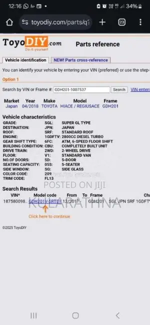 Toyota Kdh Super GL 2018 Van (Used)