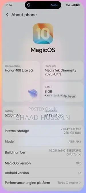 Honor 400 Lite (Used)