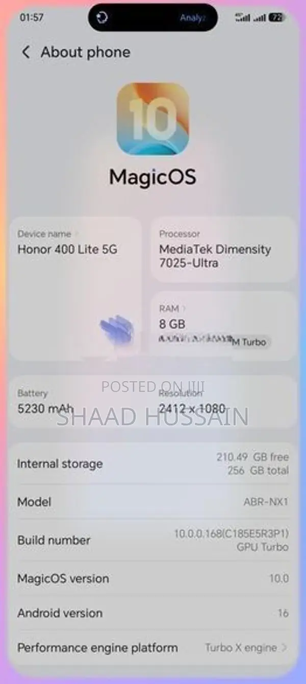 Honor 400 Lite (Used)