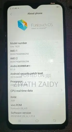 Vivo Y1s (Used)