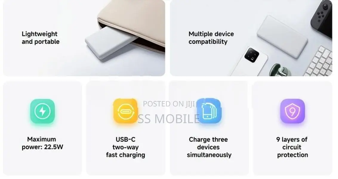 Xiaomi MI Power Bank 10000MAH 22.5W Lite