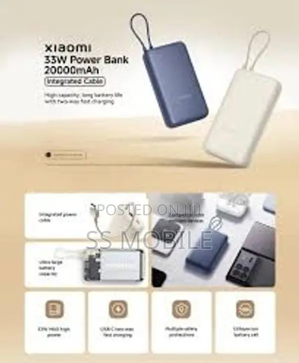 Xiaomi MI 33W Power Bank 20000MAH