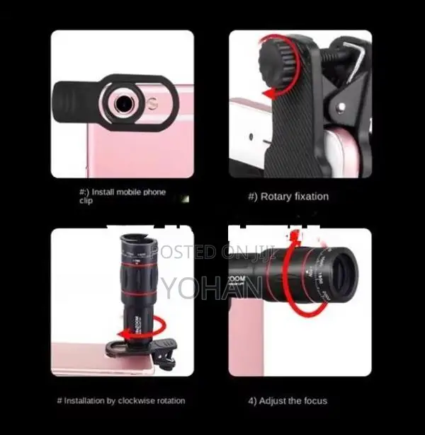 36x25 Universal HD Optical Cell Phone Lens Monocular Telephoto