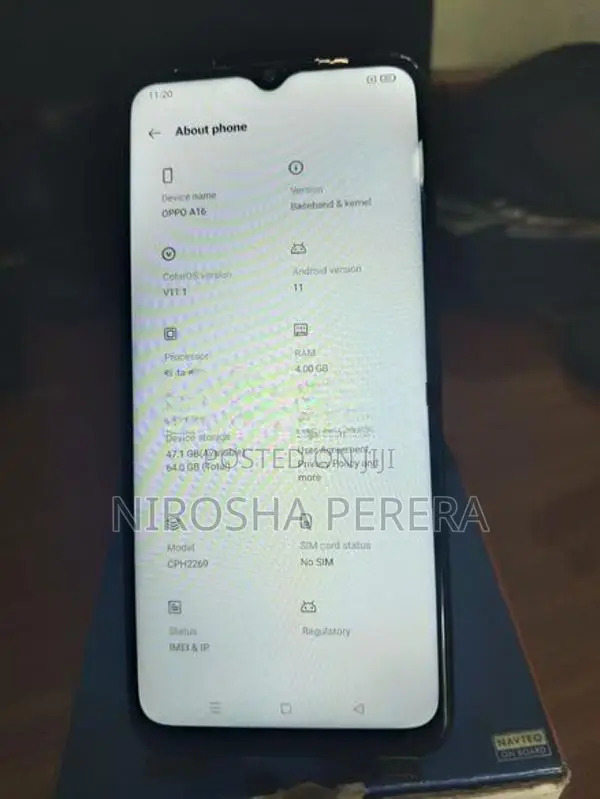Oppo A16 4gb-64gb (Used)