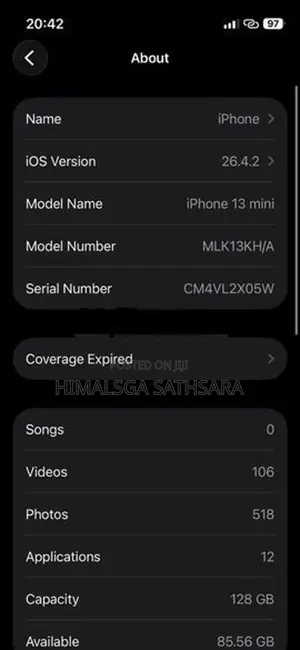 Apple iPhone 13 mini i phone 😍 (Used)