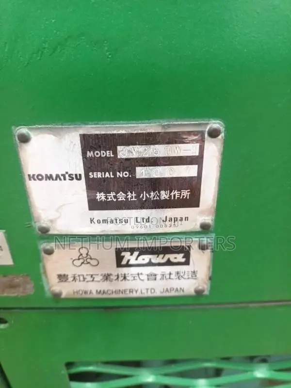 Komatsu JV25DW 2002 Heavy-Duty Unregistered (Recondition)
