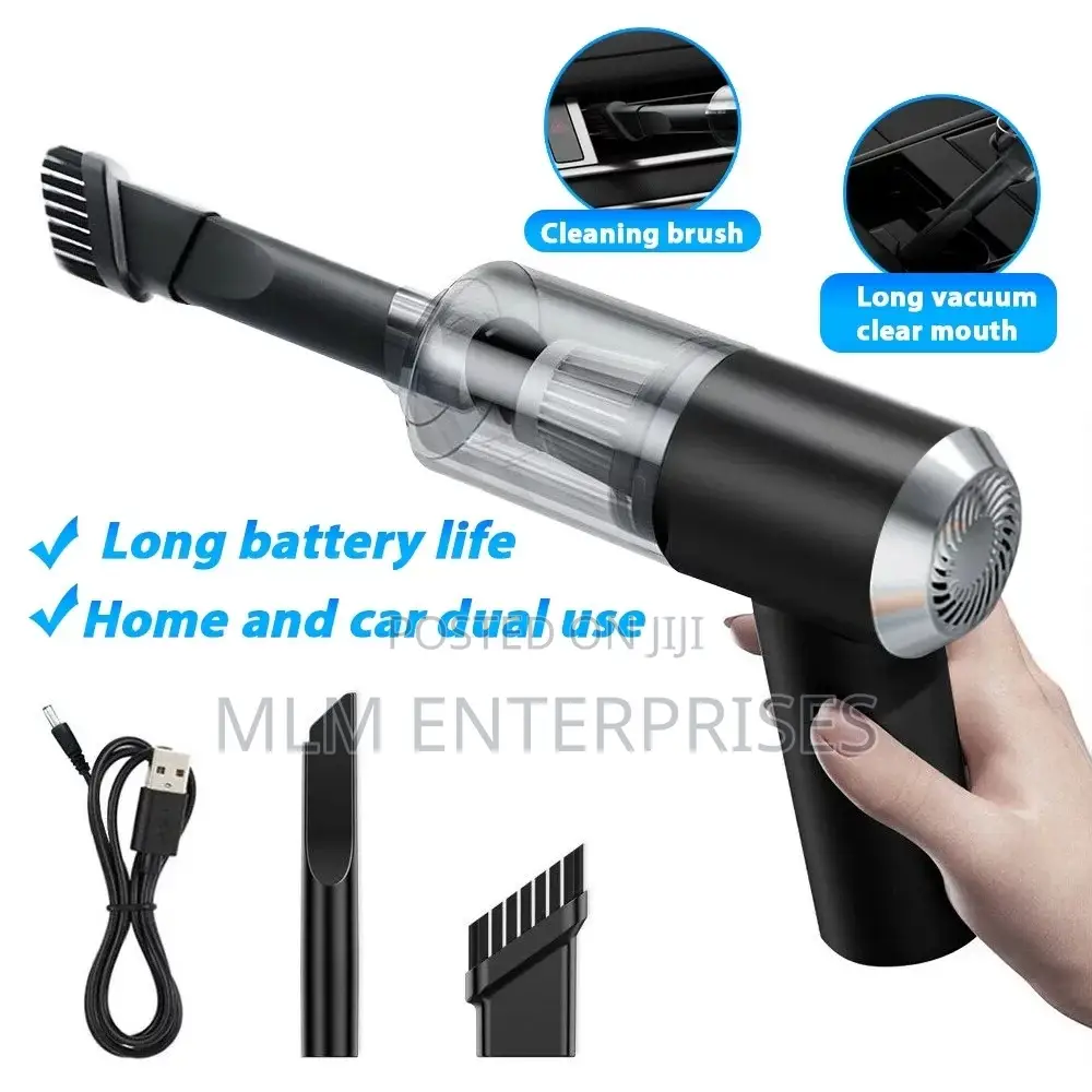 Portable 3-in-1 Car Vacuum Cleaner | Rechargeable Vacuum Blower