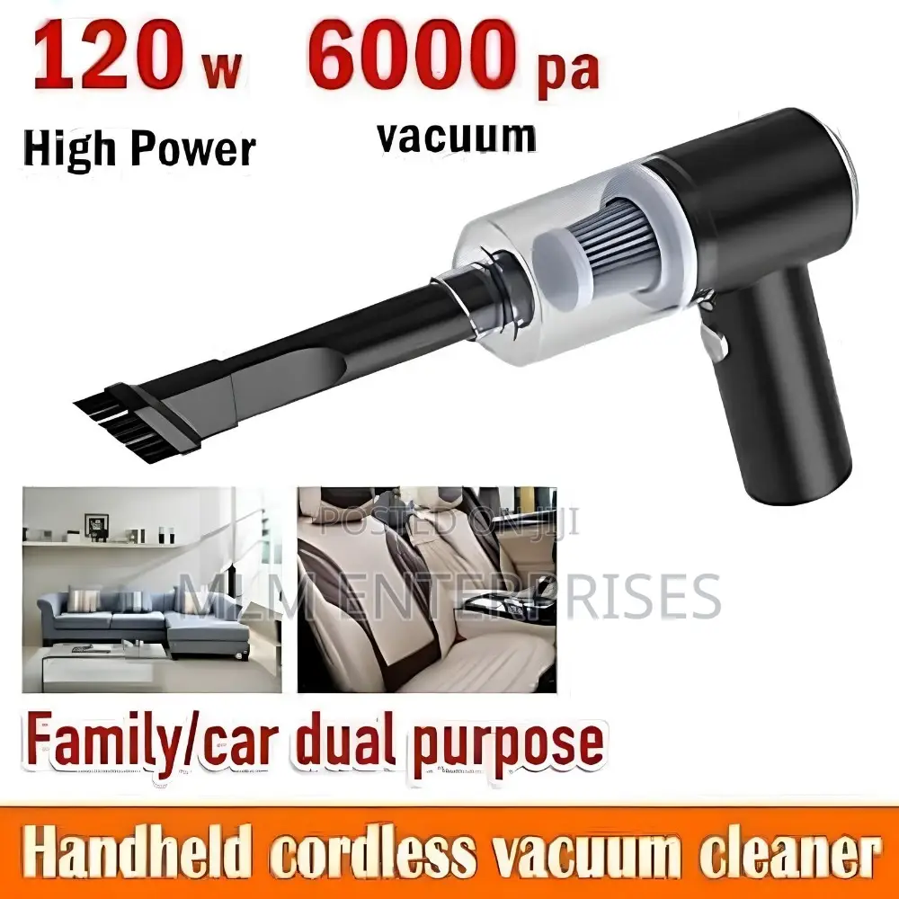Portable 3-in-1 Car Vacuum Cleaner | Rechargeable Vacuum Blower