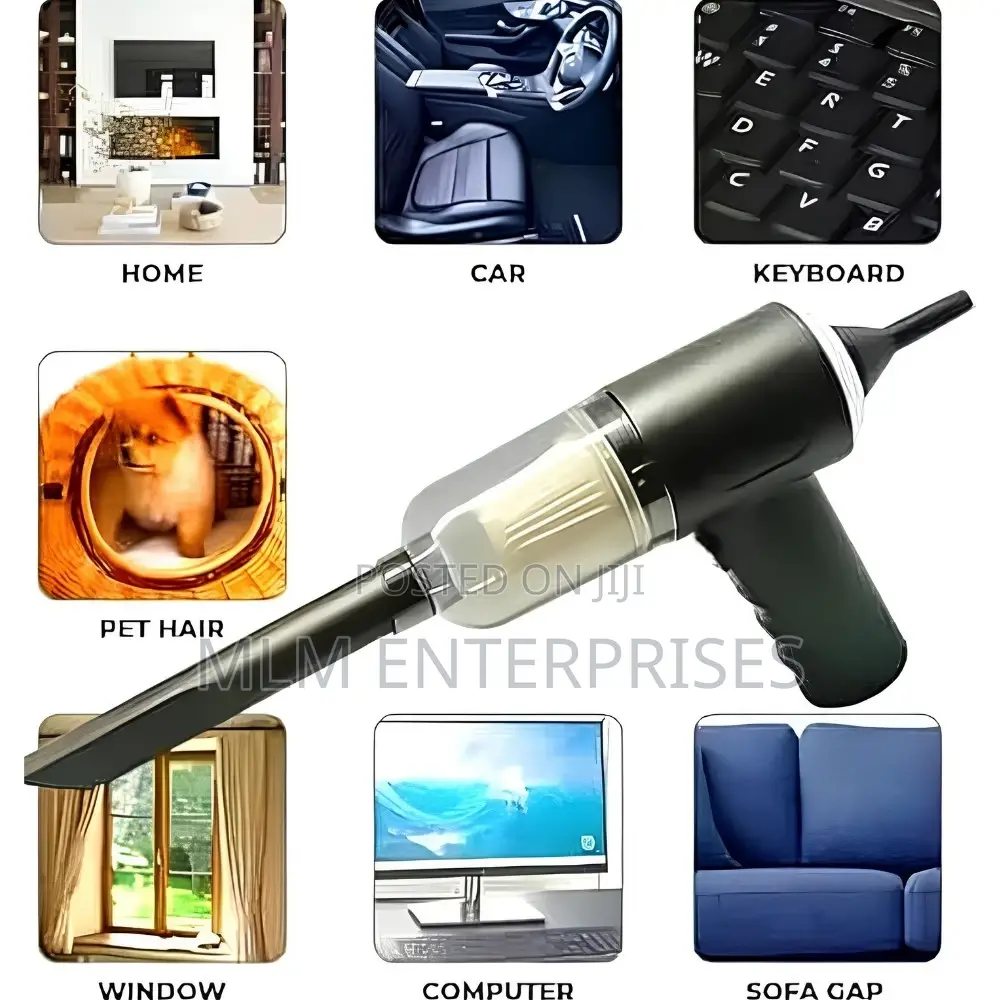 Portable 3-in-1 Car Vacuum Cleaner | Rechargeable Vacuum Blower