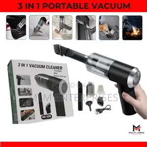 Portable 3-in-1 Car Vacuum Cleaner | Rechargeable Vacuum Blower