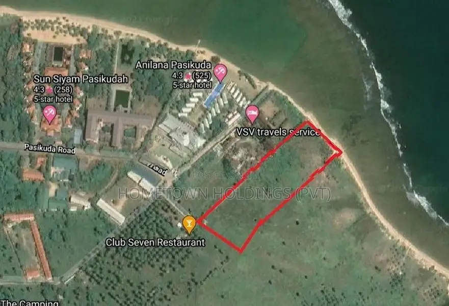 Beach Front Land for Sale in Pasikuda