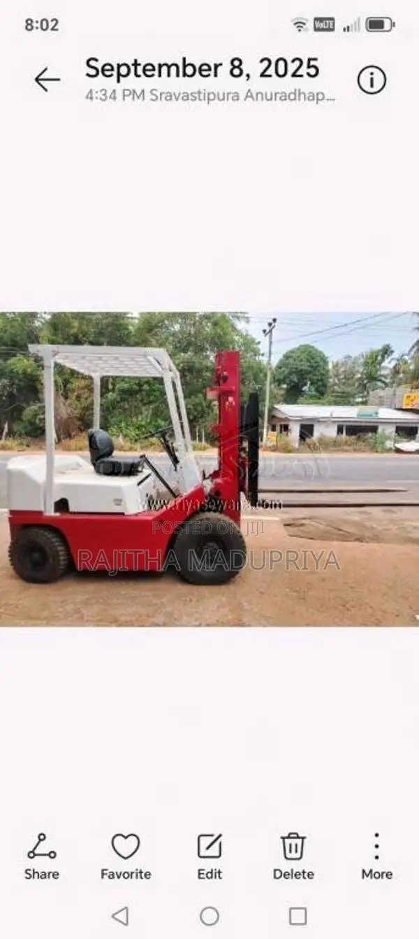 Nissan Forklift 2017 Heavy-Duty Unregistered (Recondition)