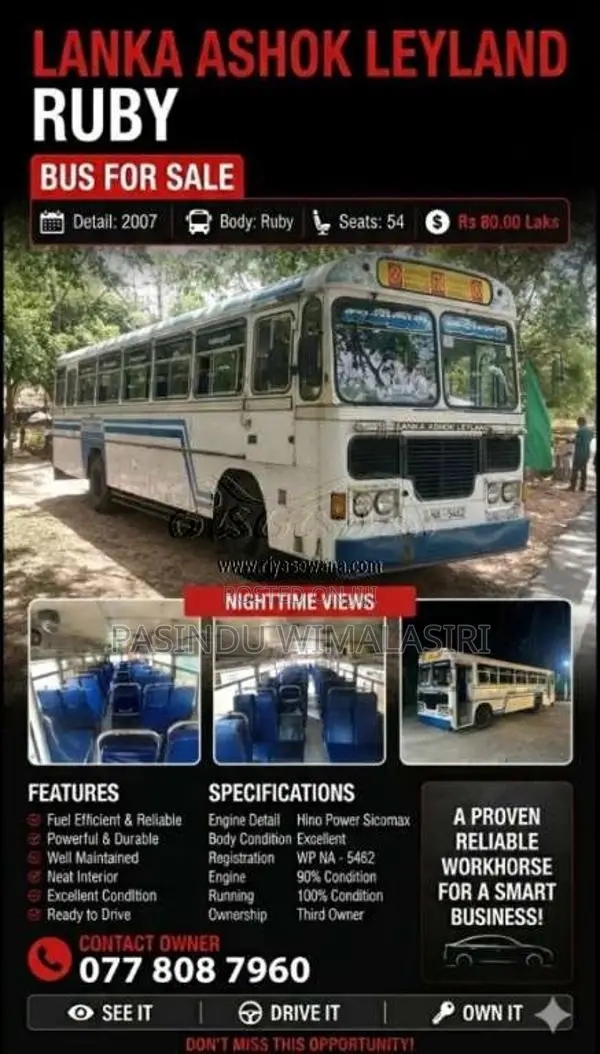 Ashok-Leyland Hino Power 2007 Bus (Used)