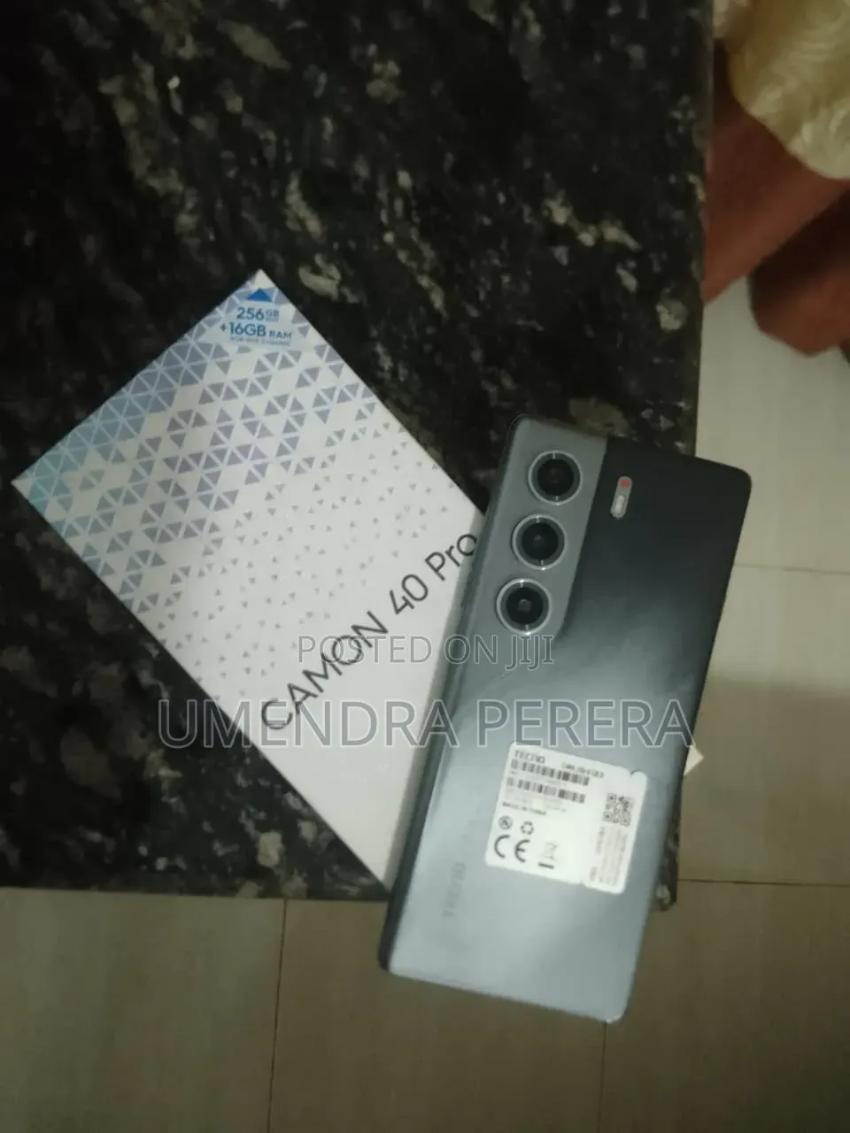 Tecno Camon 40 Pro 4G 256 GB Black