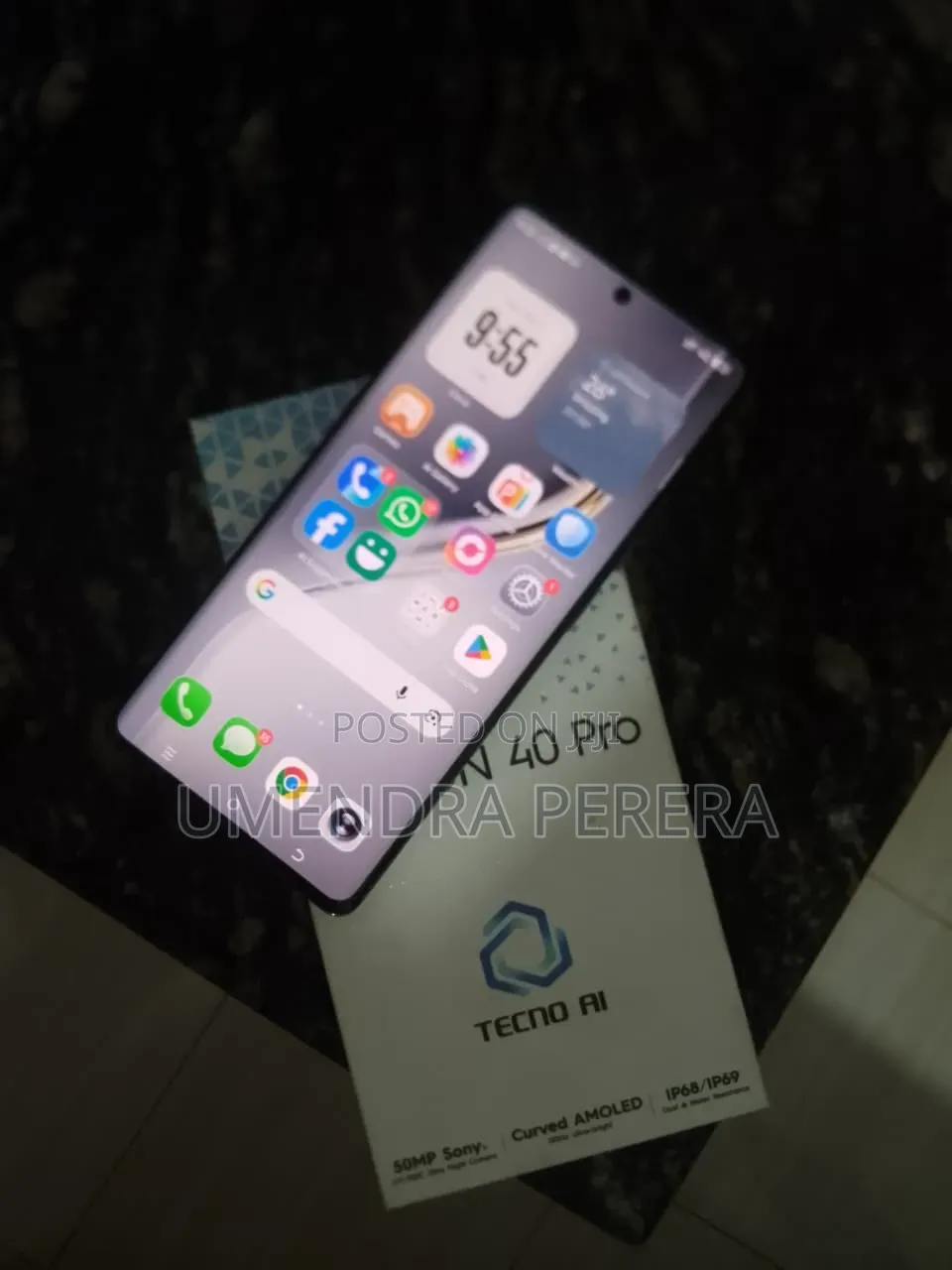 Tecno Camon 40 Pro 4G 256 GB Black