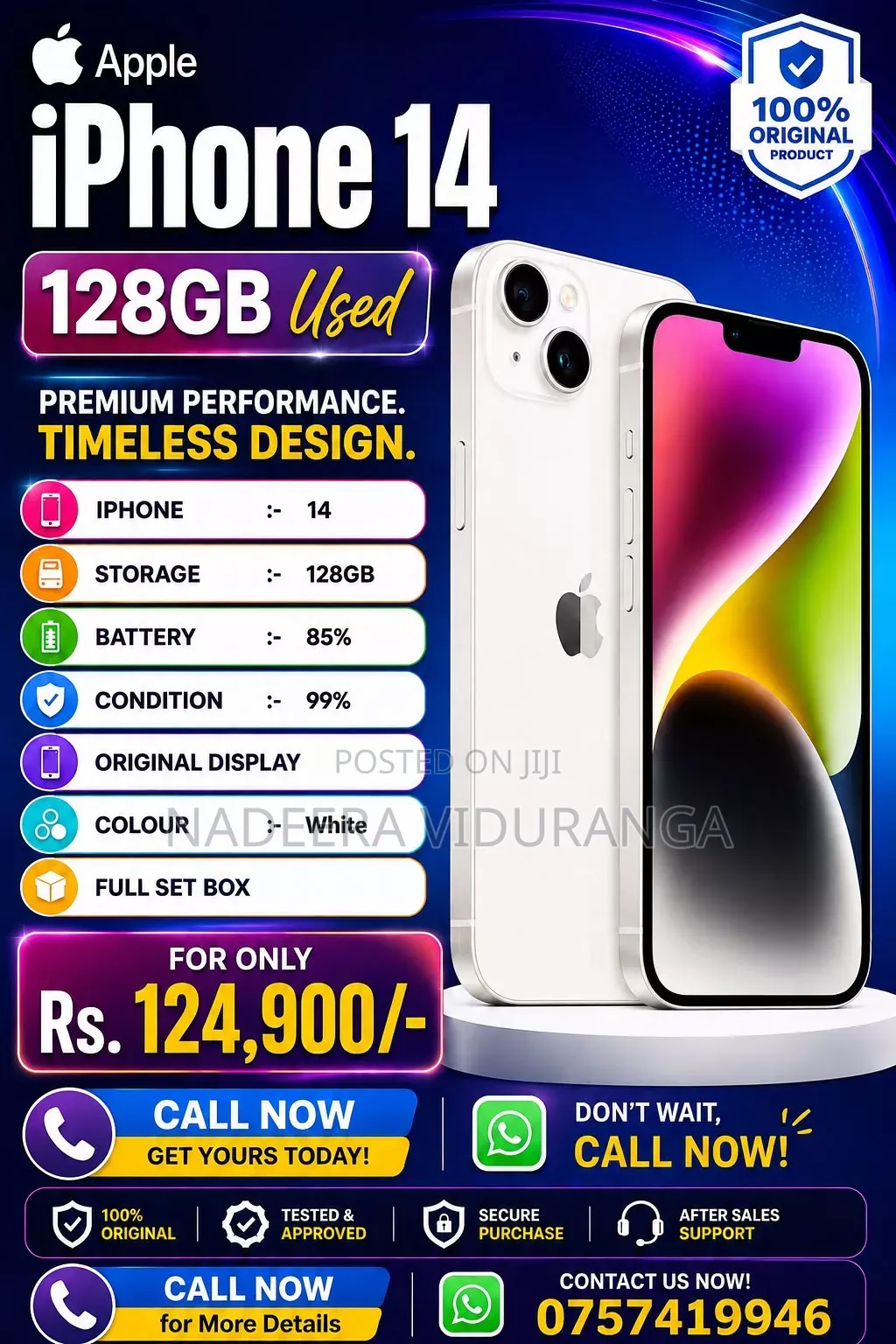 Apple iPhone 14 128 GB White