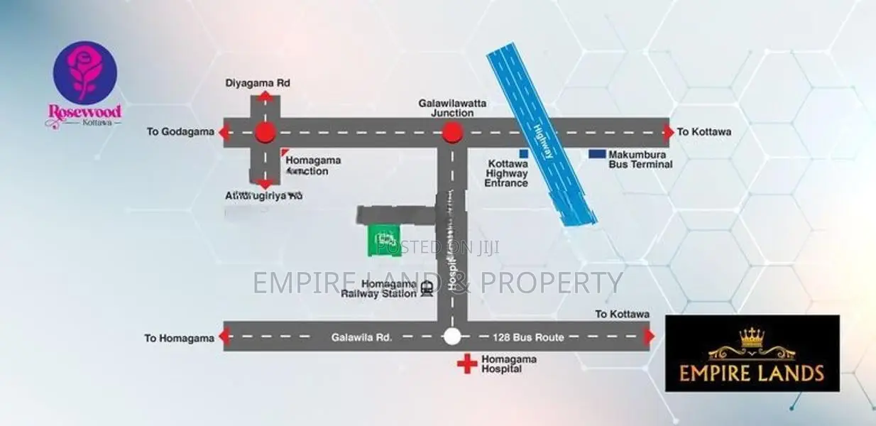 High level Rd Land Plots for Sale in Galawilawatte Homagama