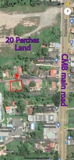Prime 20 Perch Land for Sale in Seeduwa